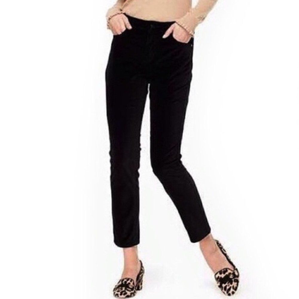 Kate Spade Broome Street black velveteen pants 29